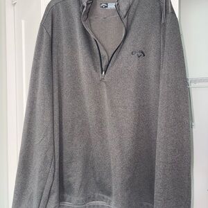 Callaway Men's Charcoal Zip-Up Sweater